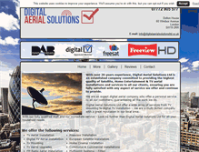 Tablet Screenshot of digitalaerialsolutionsltd.co.uk